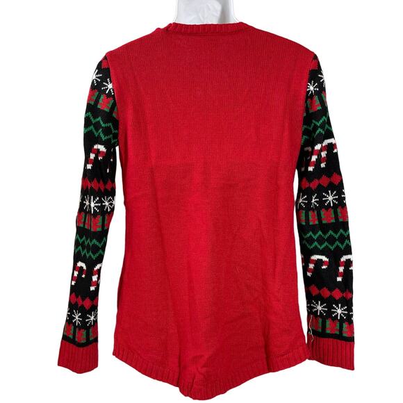No Boundaries Party Penguin Light Up Ugly Christmas Sweater Size L NWOT - Picture 2 of 3
